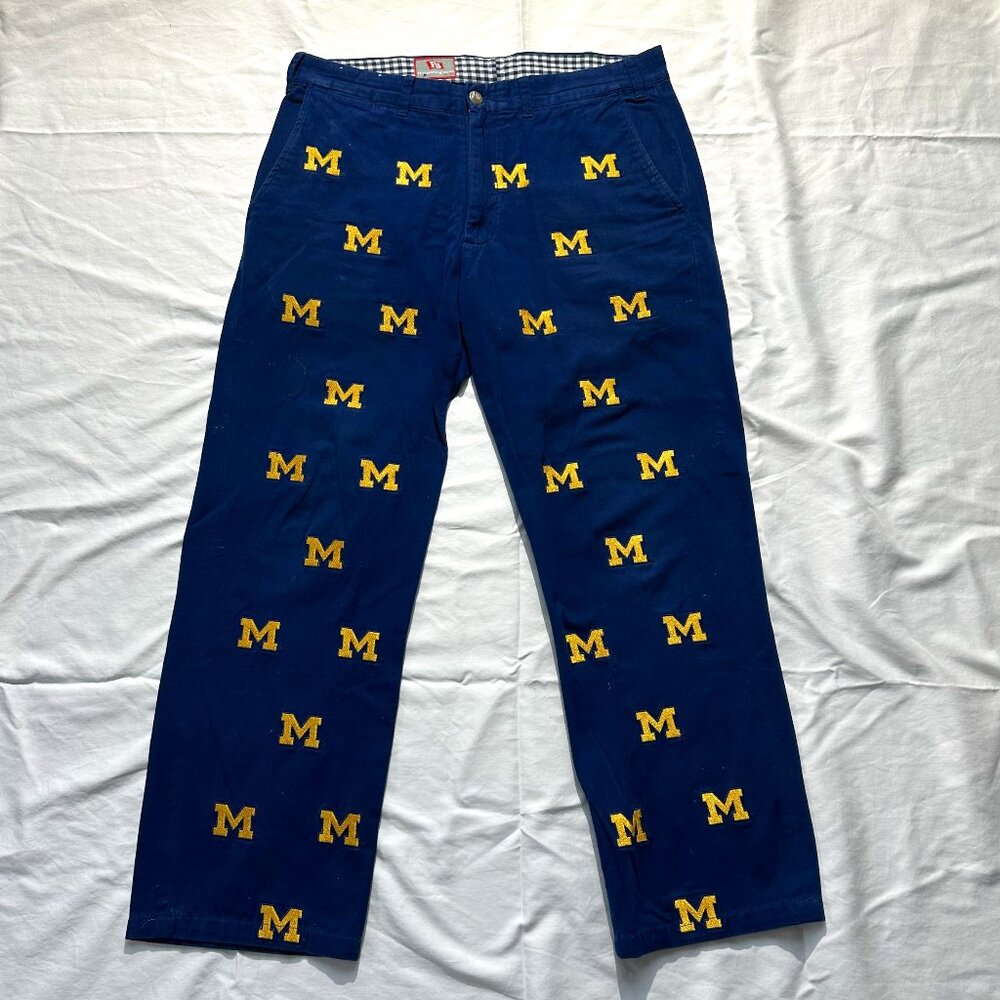 Pennington & Bailes Michigan Wolverines Stadium Pants Mens 34-32
